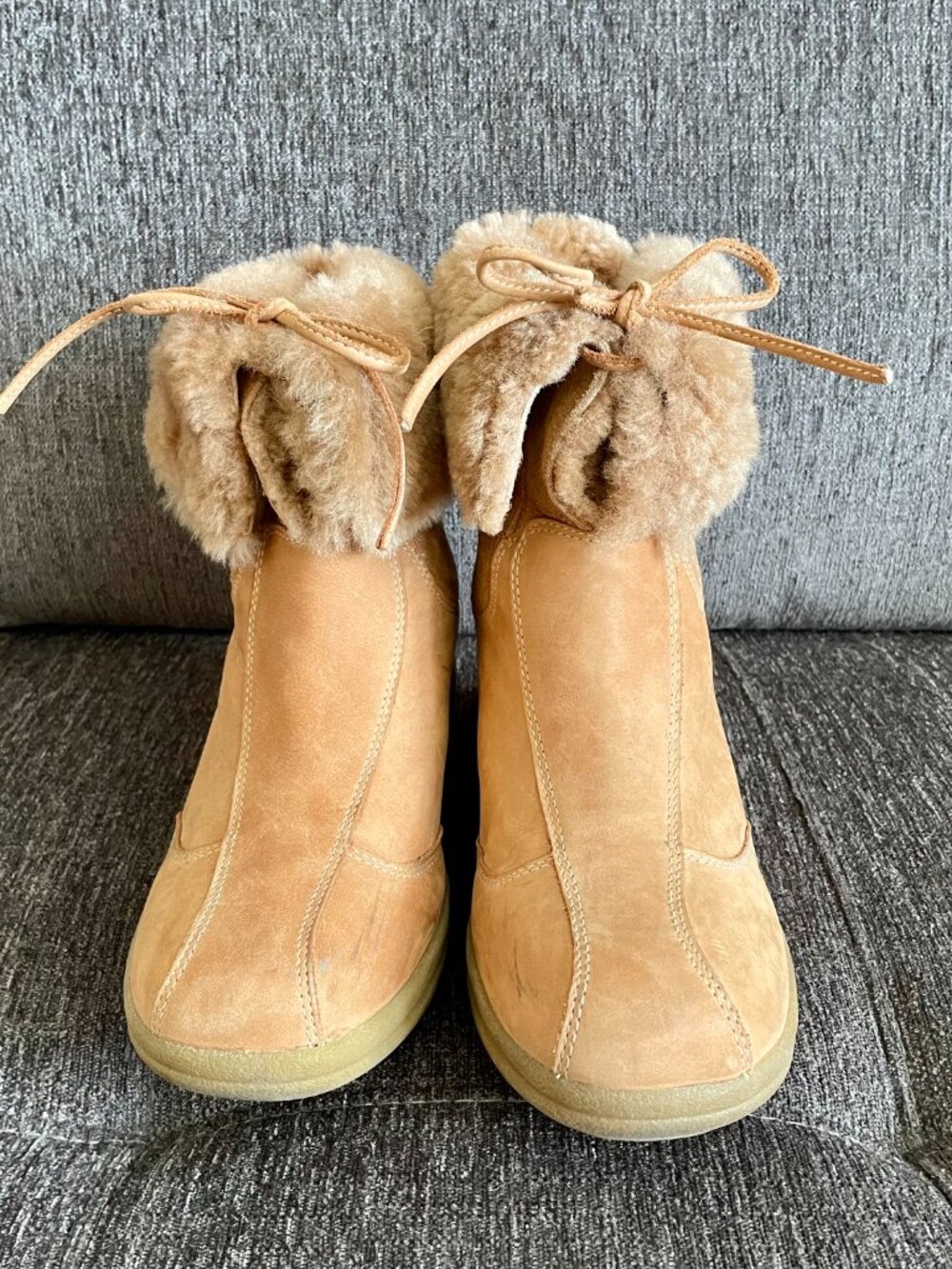 Clarks Sheepskin Ankle Boots US Women's 8.5 Medium